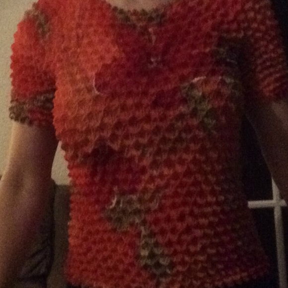 Orange Lucia Lukken Shirt - Picture 7 of 7